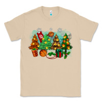 Mushroom christmas trees with basketball Classic Tee - Zillion Design Studio