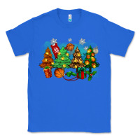 True Royal christmas trees with basketball Classic Tee - Zillion Design Studio