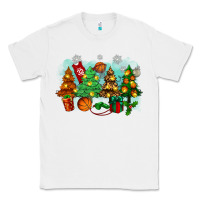 White christmas trees with basketball Classic Tee - Zillion Design Studio