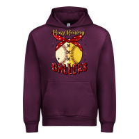 Mauve Wine busy raising ballers malia Urban Hoodie - MaliasSmallBusiness