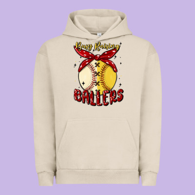 Busy Raising Ballers Malia Urban Hoodie Designed By Maliassmallbusiness