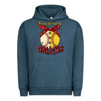 Pigment Midnight Navy busy raising ballers malia Urban Hoodie - MaliasSmallBusiness