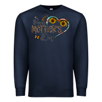 Navy happy mother's day Premium Sweatshirt - CowhideDigitalArt