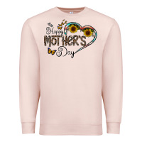Pale Pink happy mother's day Premium Sweatshirt - CowhideDigitalArt