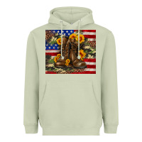 Matcha Army USA lag leopard camouflage sunflower 20oz Heavyweight Hoodie - Neo Western