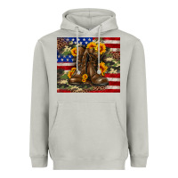 Army Usa Lag Leopard Camouflage Sunflower 20oz Heavyweight Hoodie | Teevron