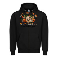 Black it's the most wonderful time of the year Zipper Hoodie - RanaPortraitStore