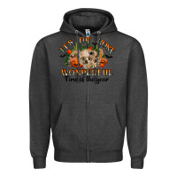 Charcoal Heather it's the most wonderful time of the year Zipper Hoodie - RanaPortraitStore