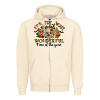 Sandshell it's the most wonderful time of the year Zipper Hoodie - RanaPortraitStore