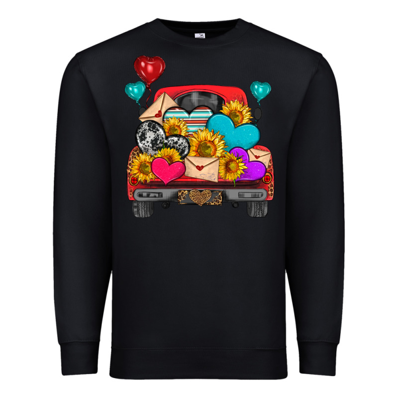 Western Truck With Heart Premium Sweatshirt by HRA Design Shop | Teevron