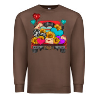 Chestnut western truck with heart Premium Sweatshirt - HRA Design Shop