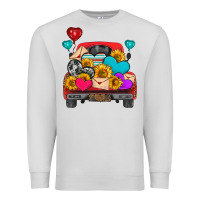 Dove Grey western truck with heart Premium Sweatshirt - HRA Design Shop