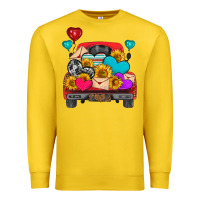 Lemon western truck with heart Premium Sweatshirt - HRA Design Shop