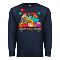 Navy western truck with heart Premium Sweatshirt - HRA Design Shop