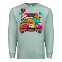 Seafoam western truck with heart Premium Sweatshirt - HRA Design Shop