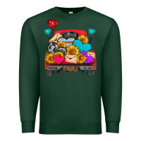 Sports Green western truck with heart Premium Sweatshirt - HRA Design Shop