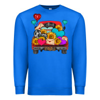 True Royal western truck with heart Premium Sweatshirt - HRA Design Shop