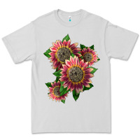 Dove Grey 4 crimson blaze sunflower Premium Tee - LillyAllenDesigns