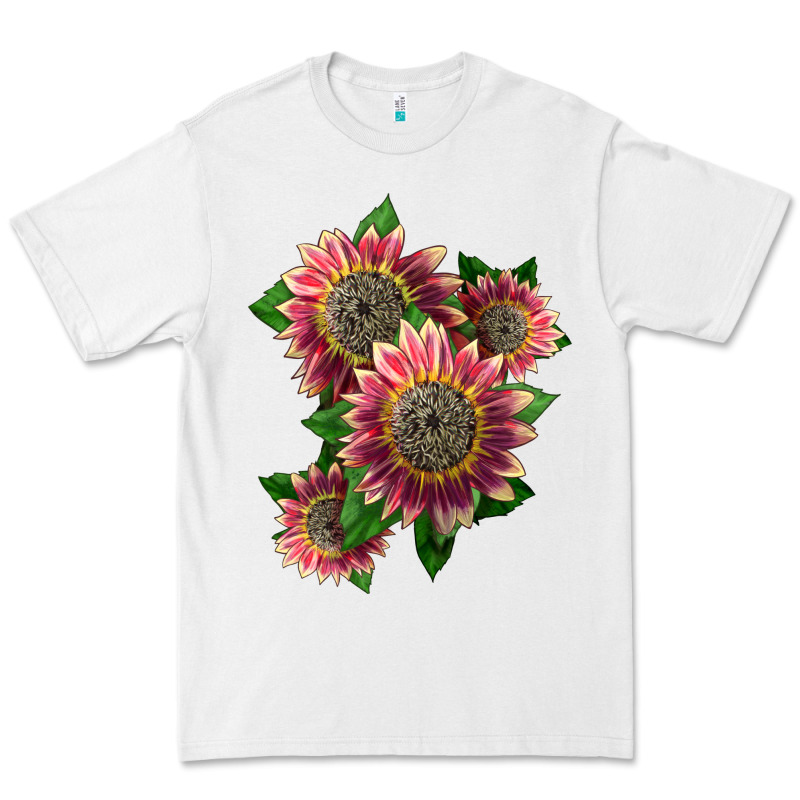 4 Crimson Blaze Sunflower Premium Tee by LillyAllenDesigns | Teevron