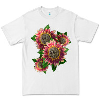 White 4 crimson blaze sunflower Premium Tee - LillyAllenDesigns