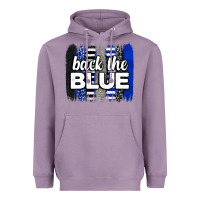Lavender Back the blue brushstrokes Heavyweight Hoodie - Neo Western