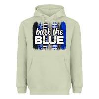 Matcha Back the blue brushstrokes Heavyweight Hoodie - Neo Western