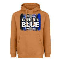 Meerkat Back the blue brushstrokes Heavyweight Hoodie - Neo Western