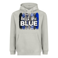 Moon Dust Back the blue brushstrokes Heavyweight Hoodie - Neo Western