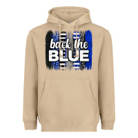 Mushroom Back the blue brushstrokes Heavyweight Hoodie - Neo Western