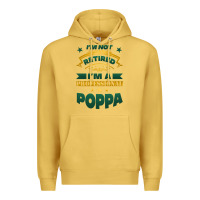 Antique Gold i'm not retired i'm a professional poppa Premium Hoodie - Jasminsmagicworld