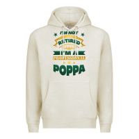 Oatmeal Heather i'm not retired i'm a professional poppa Premium Hoodie - Jasminsmagicworld