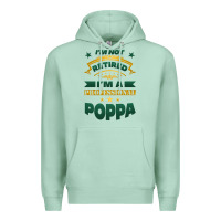 Seafoam i'm not retired i'm a professional poppa Premium Hoodie - Jasminsmagicworld