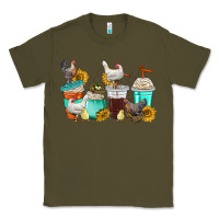 Army Green chicken coffee cups Classic Tee - texasbilliewilder