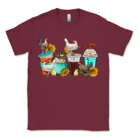 Burgundy chicken coffee cups Classic Tee - texasbilliewilder