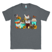 Charcoal Heather chicken coffee cups Classic Tee - texasbilliewilder