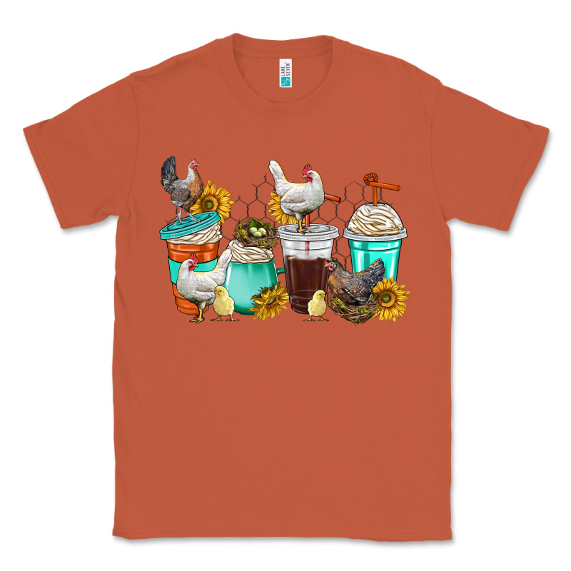 Chicken Coffee Cups Classic Tee by texasbilliewilder | Teevron