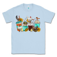 Dusty Blue chicken coffee cups Classic Tee - texasbilliewilder