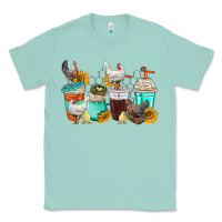Seafoam chicken coffee cups Classic Tee - texasbilliewilder