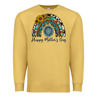 Antique Gold happy mother's day rainbow Premium Sweatshirt - CowhideDigitalArt