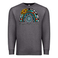 Charcoal Heather happy mother's day rainbow Premium Sweatshirt - CowhideDigitalArt