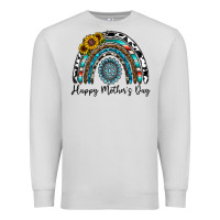 Dove Grey happy mother's day rainbow Premium Sweatshirt - CowhideDigitalArt
