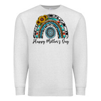 Oatmeal Heather happy mother's day rainbow Premium Sweatshirt - CowhideDigitalArt