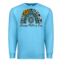 Ocean Blue happy mother's day rainbow Premium Sweatshirt - CowhideDigitalArt