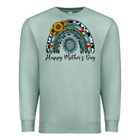 Seafoam happy mother's day rainbow Premium Sweatshirt - CowhideDigitalArt