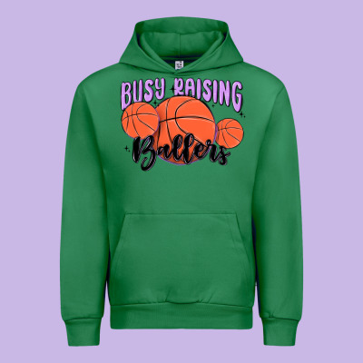 Busy Raising Ballers Urban Hoodie Designed By Maliassmallbusiness