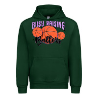 Forest Green busy raising ballers Urban Hoodie - MaliasSmallBusiness