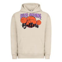 Pigment French Oak busy raising ballers Urban Hoodie - MaliasSmallBusiness