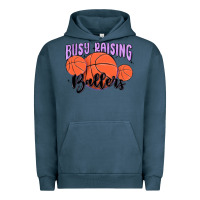 Pigment Midnight Navy busy raising ballers Urban Hoodie - MaliasSmallBusiness