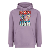 Lavender Born in USA gnomes 4th of July Heavyweight Hoodie - CowGirlArtShop