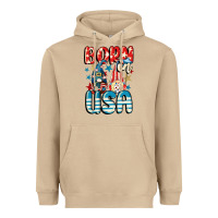 Mushroom Born in USA gnomes 4th of July Heavyweight Hoodie - CowGirlArtShop